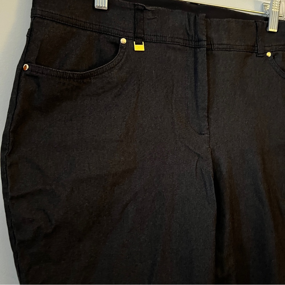 JM Collection Charcoal Gray Straight Leg Pants